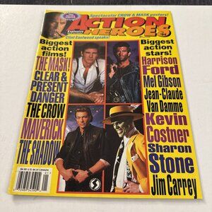 Action Heroes #1 Magazine The Mask Poster Harrison Ford And More MM27